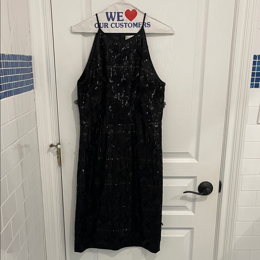 Elegant Black Sequin Dress